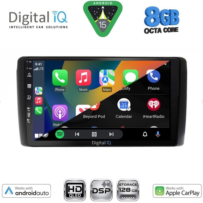 DIGITAL IQ BXF 18472_CPAA (9inc) MULTIMEDIA TABLET for NISSAN LEAF mod. 2009-2017