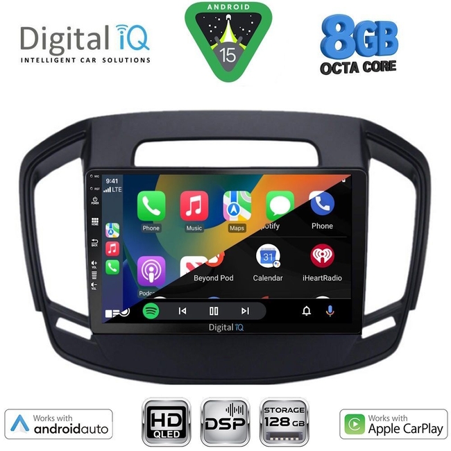 DIGITAL IQ BXF 18492_CPAA (9inc) MULTIMEDIA TABLET for OPEL INSIGNIA mod. 2014-2017