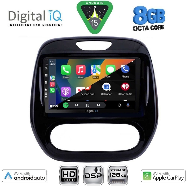 DIGITAL IQ BXF 18542_CPAA (9inc) MULTIMEDIA TABLET for RENAULT CAPTUR mod. 2013-2019