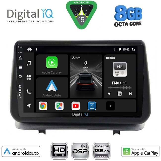 DIGITAL IQ BXF 18543_CPAA (9inc) MULTIMEDIA TABLET for RENAULT CLIO mod. 2005-2011