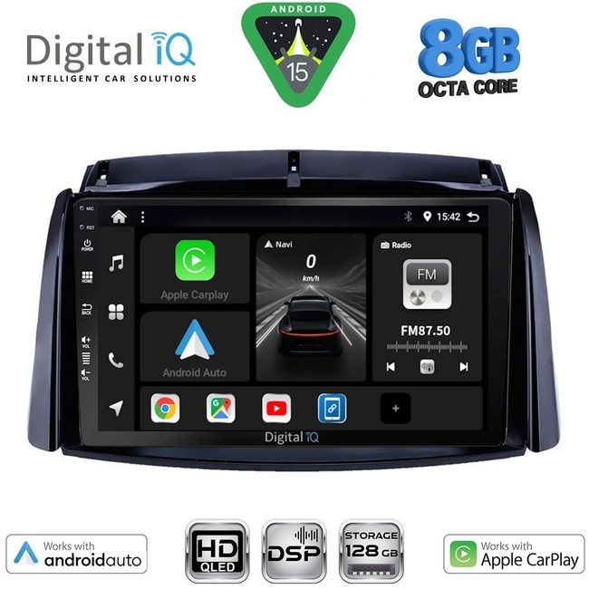 DIGITAL IQ BXF 18551_CPAA (9inc) MULTIMEDIA TABLET for RENAULT KOLEOS mod. 2006-2016
