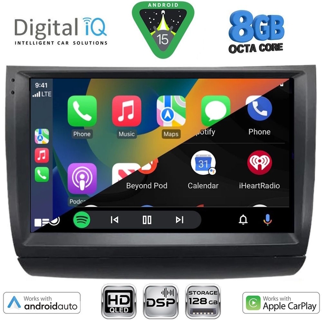 DIGITAL IQ BXF 18728_CPAA (9inc) MULTIMEDIA TABLET for TOYOTA PRIUS mod. 2003-2009