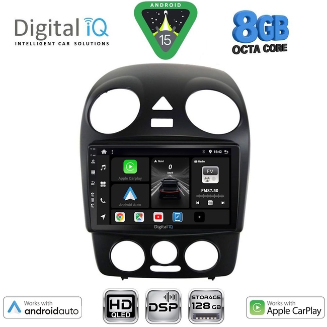 DIGITAL IQ BXF 18742_CPAA (9inc) MULTIMEDIA TABLET for VW BEETLE mod. 2004-2011