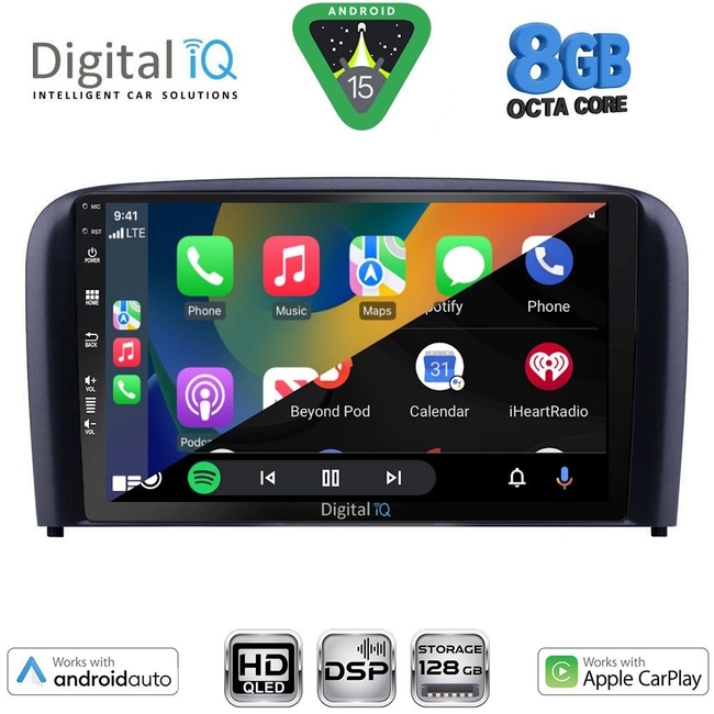 DIGITAL IQ BXF 18786_CPAA (9inc) MULTIMEDIA TABLET for VOLVO S80 mod. 1998-2006