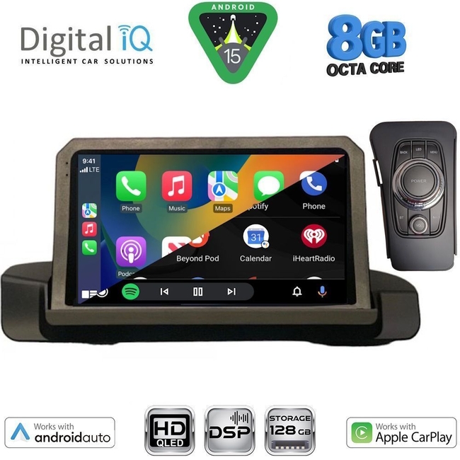 DIGITAL IQ BXF 18044_CPAA (9inc) MULTIMEDIA TABLET for BMW S.3 (E90-91-92) mod. 2005-2012