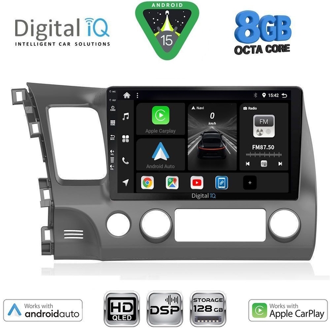 DIGITAL IQ BXF 18188_CPAA (10inc) MULTIMEDIA TABLET for HONDA CIVIC 4D mod. 2006-2012