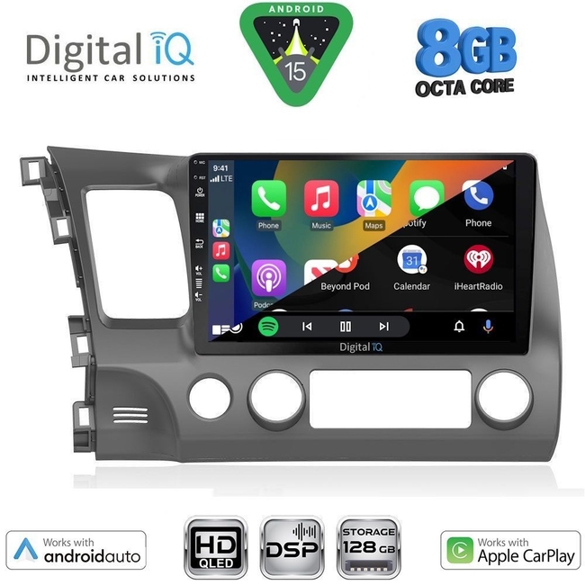 DIGITAL IQ BXF 18188_CPAA (10inc) MULTIMEDIA TABLET for HONDA CIVIC 4D mod. 2006-2012