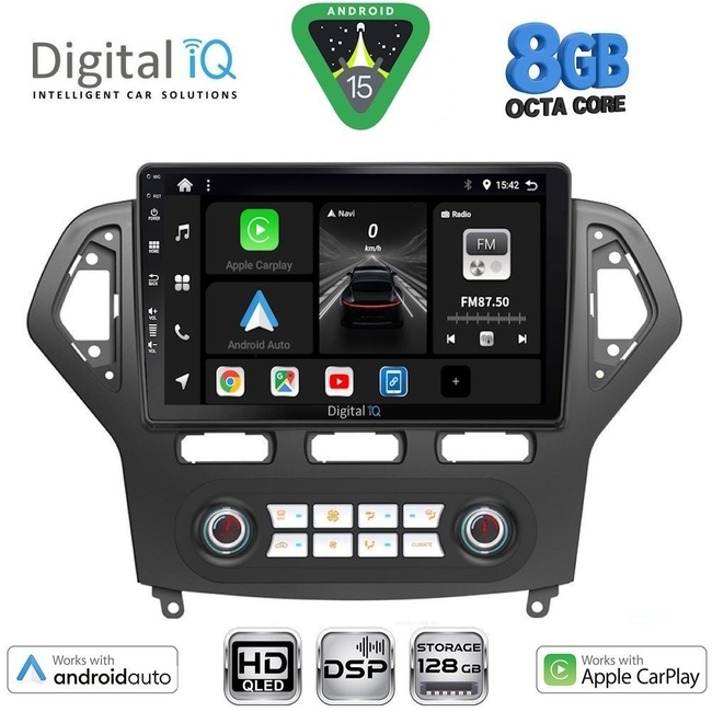 DIGITAL IQ BXF 18162_CPAA CLIMA (10inc) MULTIMEDIA TABLET for FORD MONDEO mod. 2007-2011