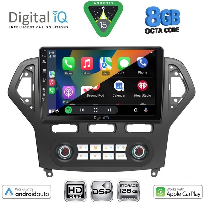 DIGITAL IQ BXF 18162_CPAA CLIMA (10inc) MULTIMEDIA TABLET for FORD MONDEO mod. 2007-2011