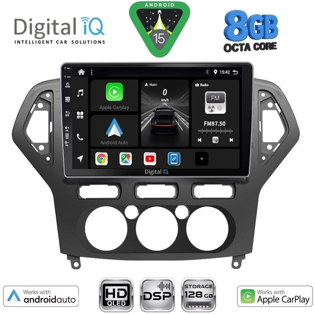 DIGITAL IQ BXF 18162_CPAA A/C (10inc) MULTIMEDIA TABLET for FORD MONDEO mod. 2007-2011