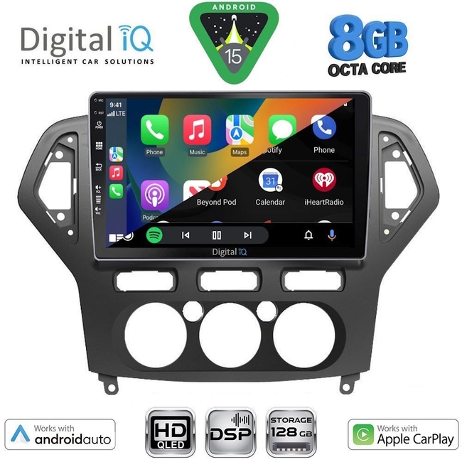DIGITAL IQ BXF 18162_CPAA A/C (10inc) MULTIMEDIA TABLET for FORD MONDEO mod. 2007-2011
