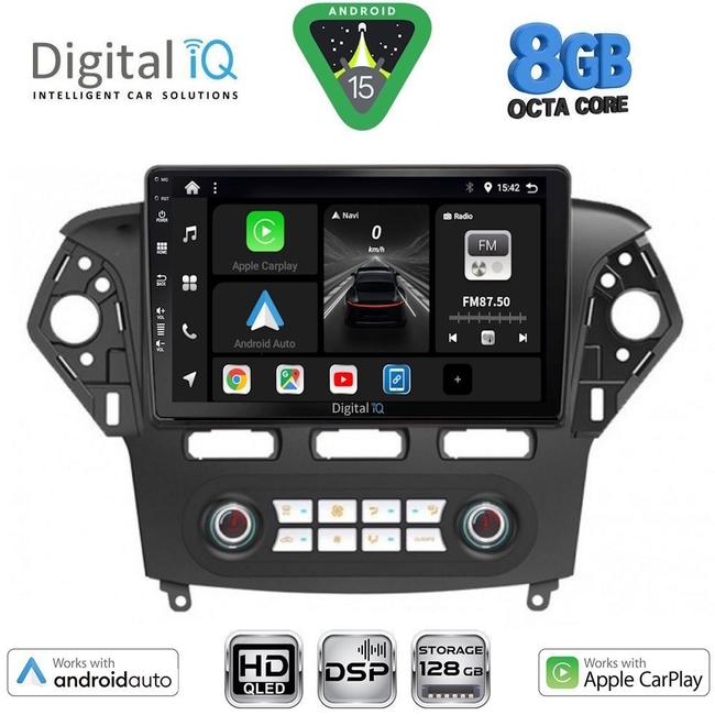 DIGITAL IQ BXF 18163_CPAA CLIMA (10inc) MULTIMEDIA TABLET for FORD MONDEO mod. 2011-2013