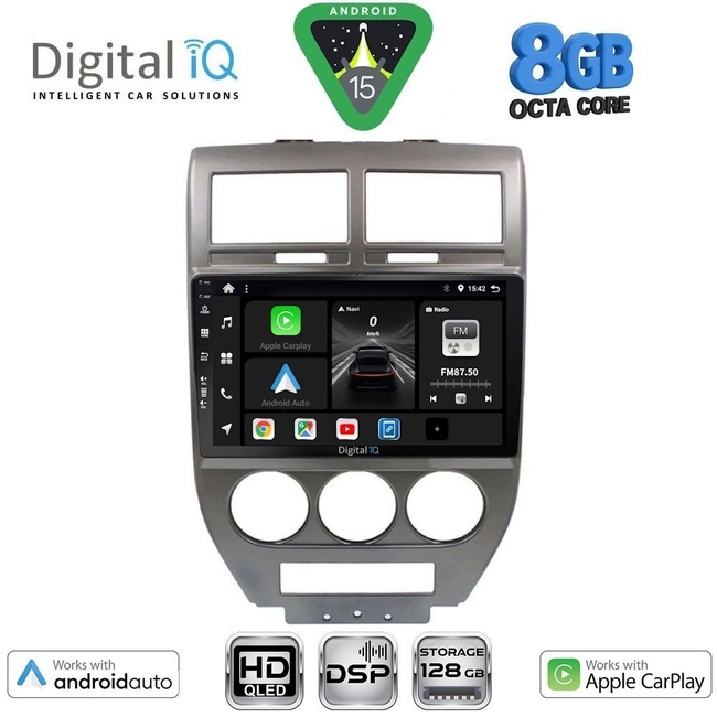 DIGITAL IQ BXF 18276_CPAA (10inc) MULTIMEDIA TABLET for JEEP COMPASS - PATRIOT mod. 2007-2016