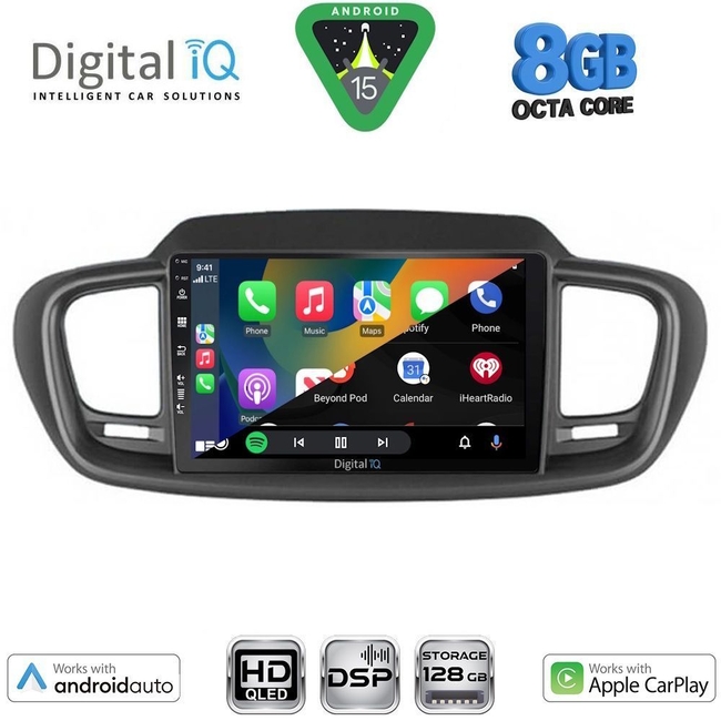 DIGITAL IQ BXF 18319_CPAA (10inc) MULTIMEDIA TABLET for KIA SORENTO mod. 2014-2020