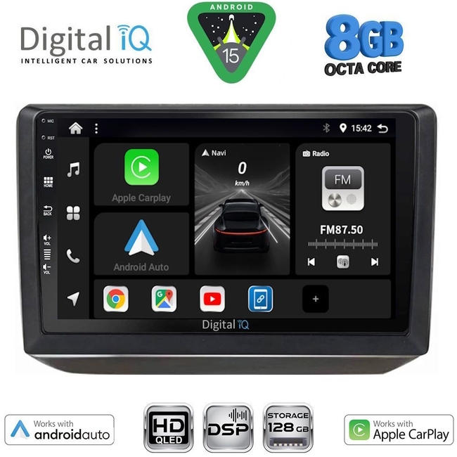 DIGITAL IQ BXF 18581_CPAA (10inc) MULTIMEDIA TABLET for SKODA FABIA mod. 2008-2014