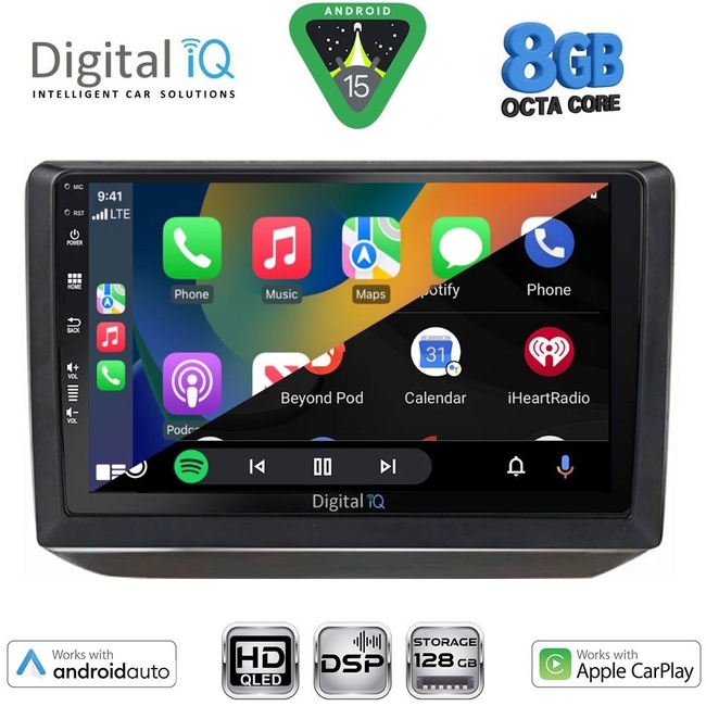 DIGITAL IQ BXF 18581_CPAA (10inc) MULTIMEDIA TABLET for SKODA FABIA mod. 2008-2014