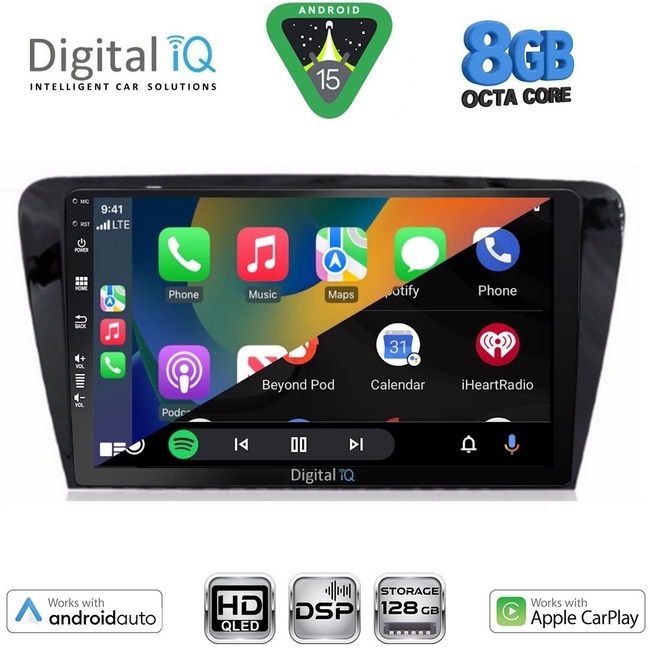 DIGITAL IQ BXF 18597_CPAA (10inc) MULTIMEDIA TABLET for SKODA OCTAVIA 7 mod. 2013-2021