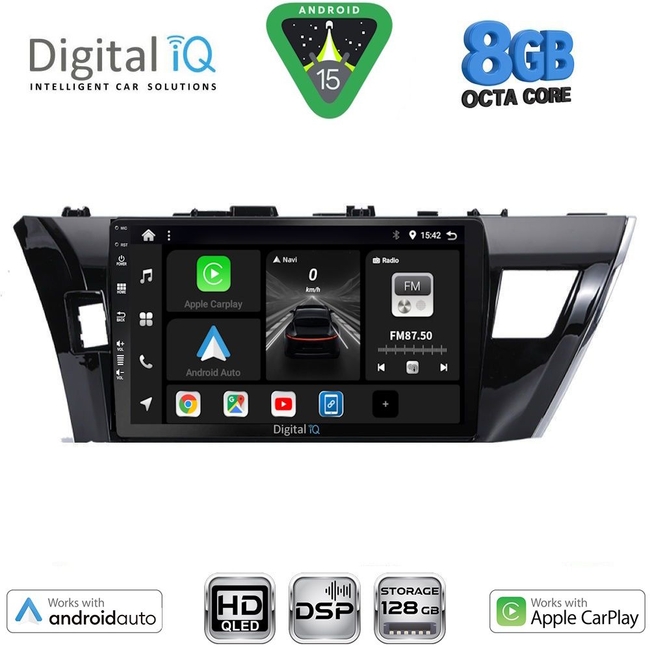 DIGITAL IQ BXF 18714SM_CPAA (10inc) MULTIMEDIA TABLET for TOYOTA COROLLA mod. 2013-2016