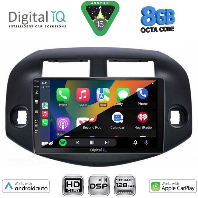 DIGITAL IQ BXF 18732_CPAA (10inc) MULTIMEDIA TABLET for TOYOTA RAV 4 mod. 2006-2012