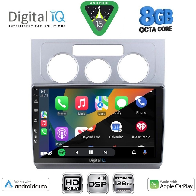 DIGITAL IQ BXF 18767_CPAA A/C (10inc) MULTIMEDIA TABLET for VW TOURAN mod. 2003-2010