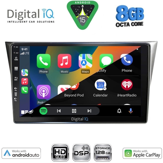 DIGITAL IQ BXF 18659_CPAA (9inc) MULTIMEDIA TABLET for SUBARU IMPREZA mod. 2002-2008