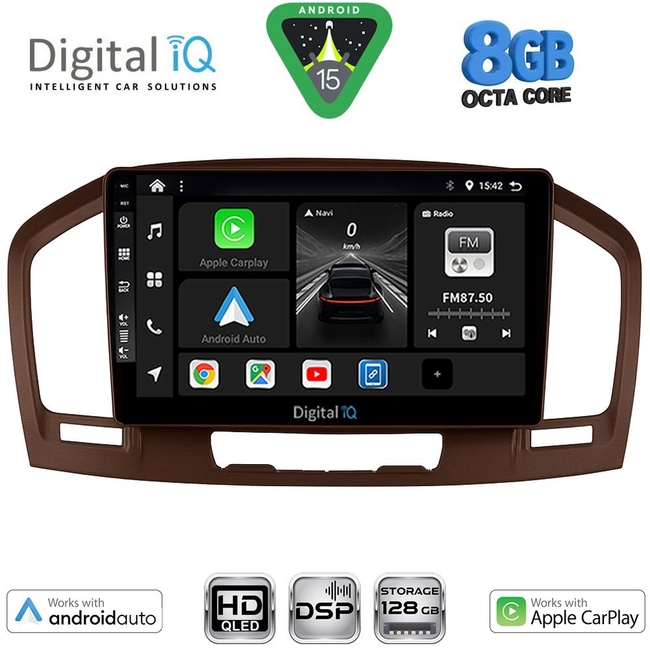 DIGITAL IQ BXF 18491BR_CPAA (9inc) MULTIMEDIA TABLET for OPEL INSIGNIA mod. 2008-2013 (BROWN)