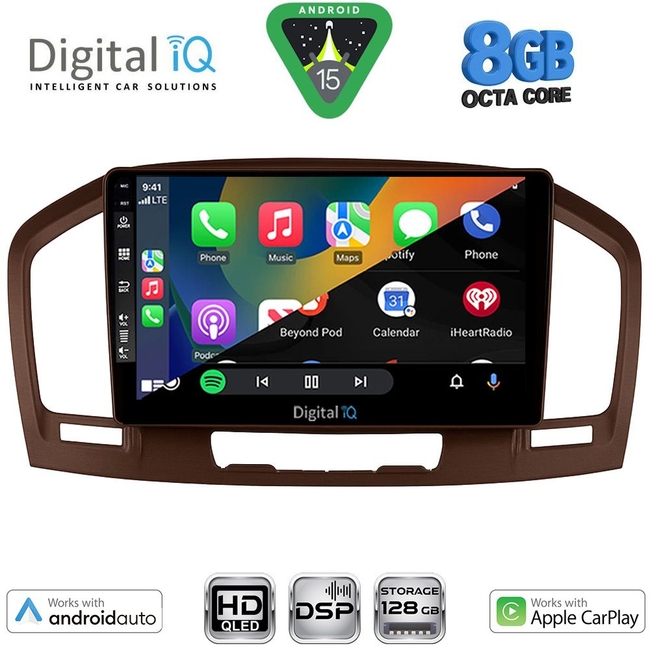 DIGITAL IQ BXF 18491BR_CPAA (9inc) MULTIMEDIA TABLET for OPEL INSIGNIA mod. 2008-2013 (BROWN)