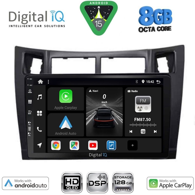 DIGITAL IQ BXF 18736BL_CPAA (9inc) MULTIMEDIA TABLET for TOYOTA YARIS mod. 2006-2011 (BLACK)