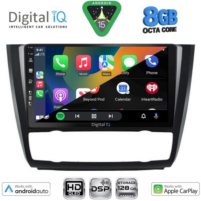 DIGITAL IQ BXF 18040_CPAA CLIMA (9inc) MULTIMEDIA TABLET for BMW S.1 (E81-82-87-88) mod. 2004-2013