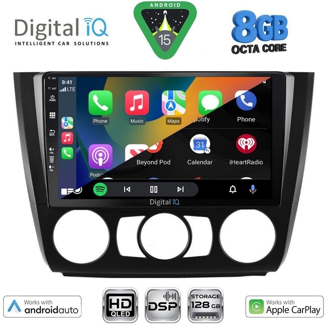 DIGITAL IQ BXF 18040_CPAA A/C (9inc) MULTIMEDIA TABLET for BMW S.1 (E81-82-87-88) mod. 2004-2013