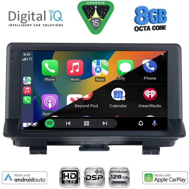 DIGITAL IQ BXF 18013_CPAA (9inc) MULTIMEDIA TABLET for AUDI Q3 mod. 2013-2018 (Low Version)