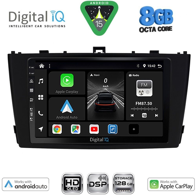 DIGITAL IQ BXF 18705BL_CPAA (9inc) MULTIMEDIA TABLET for TOYOTA AVENSIS (T27) mod. 2009-2015 (BLACK)