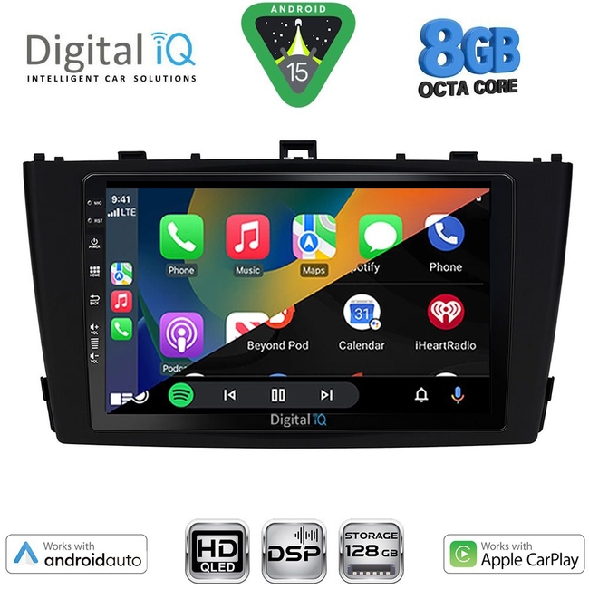 DIGITAL IQ BXF 18705BL_CPAA (9inc) MULTIMEDIA TABLET for TOYOTA AVENSIS (T27) mod. 2009-2015 (BLACK)