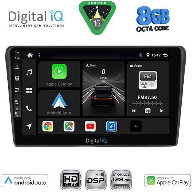 DIGITAL IQ BXF 18704BL_CPAA (9inc) MULTIMEDIA TABLET for TOYOTA AVENSIS (T25) mod. 2003-2009 (BLACK)