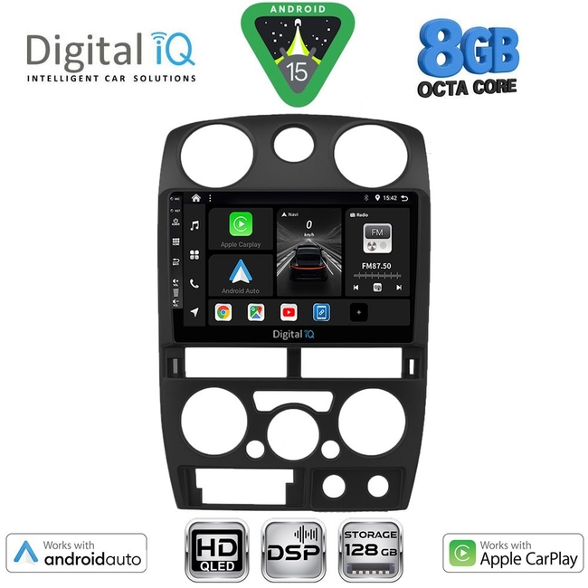 DIGITAL IQ BXF 18254BL_CPAA (9inc) MULTIMEDIA TABLET for ISUZU D-MAX mod. 2008-2012 (BLACK)