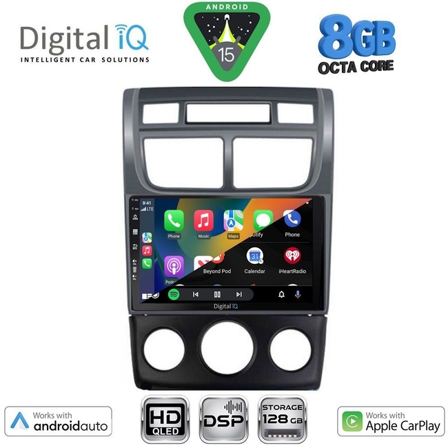DIGITAL IQ BXF 18324BL_CPAA (A/C) (9inc) MULTIMEDIA TABLET for KIA SPORTAGE mod. 2004-2010