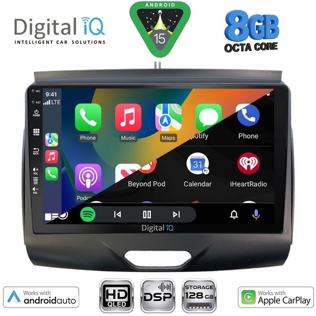 DIGITAL IQ BXF 18172B_CPAA (9inc) MULTIMEDIA TABLET for FORD RANGER mod. 2015-2018