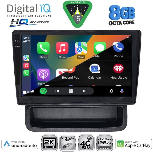 DIGITAL IQ BXK 20558B_CPAA (10inc) MULTIMEDIA TABLET for OPEL VIVARO – RENAULT TRAFIC - NISSAN PRIMASTAR mod. 2004-2015