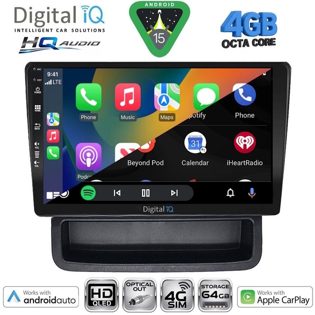 DIGITAL IQ BXK 19558B_CPAA (10inc) MULTIMEDIA TABLET for OPEL VIVARO – RENAULT TRAFIC - NISSAN PRIMASTAR mod. 2004-2015