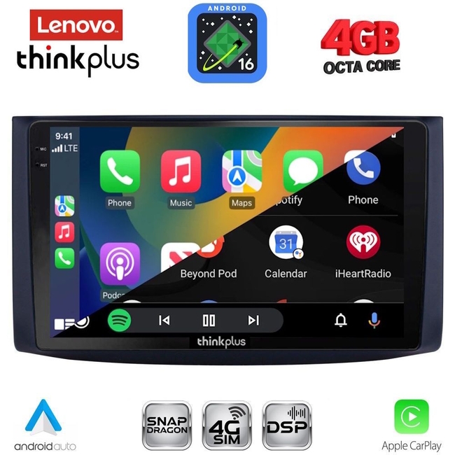LENOVO LTG 7072_CPA (9inc) MULTIMEDIA TABLET for CHEVROLET AVEO mod. 2006-2010