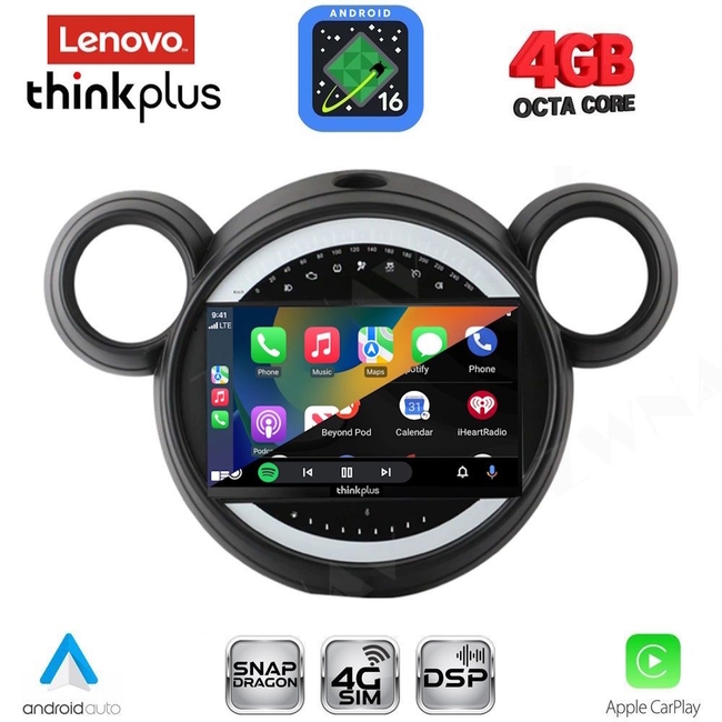 LENOVO LTG 7065_CPA (9inc) MULTIMEDIA TABLET for MINI COUNTRYMAN (R60) mod. 2010-2016 - PACEMAN (R61) mod. 2013-2016