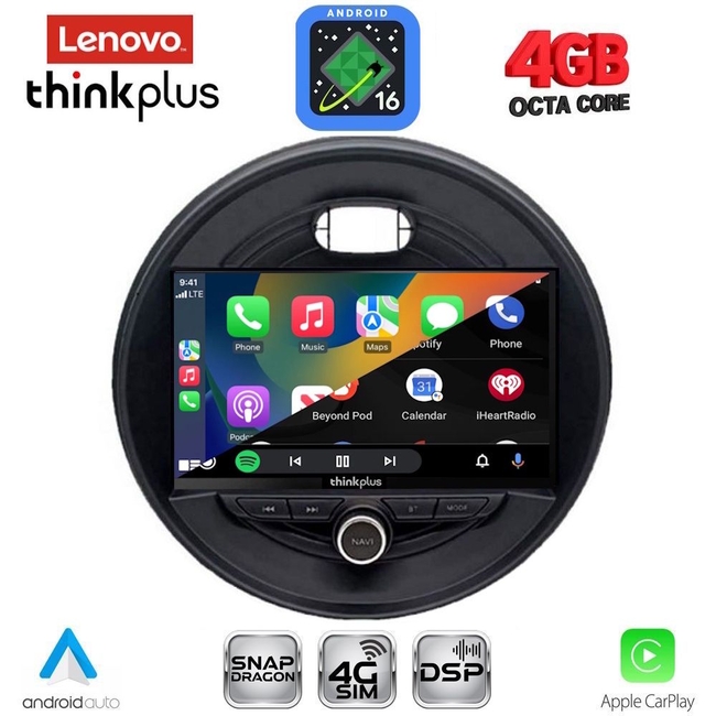 LENOVO LTG 7065_CPA (9inc) MULTIMEDIA TABLET for MINI COUNTRYMAN (R60) mod. 2010-2016 - PACEMAN (R61) mod. 2013-2016