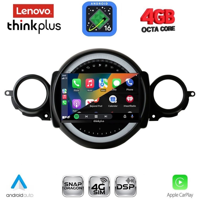 LENOVO LTG 7064_CPA (9inc) MULTIMEDIA TABLET for MINI COOPER (R56-R57) mod. 2006-2014 - CLUBMAN (R55) mod. 2007-2014