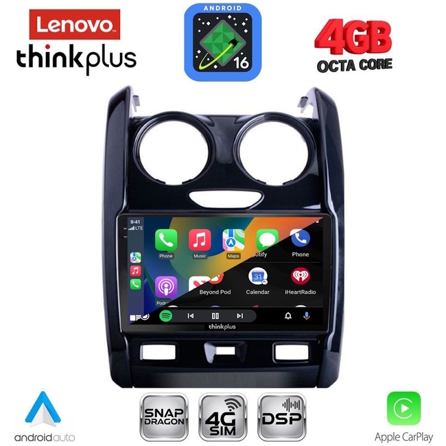 LENOVO LTG 7103_CPA (9inc) MULTIMEDIA TABLET for DACIA DUSTER mod. 2012-2019