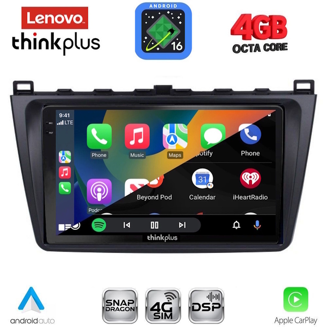 LENOVO LTG 7377_CPA (9inc) MULTIMEDIA TABLET for MAZDA 6 mod. 2008-2012
