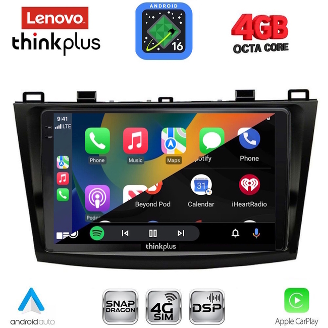 LENOVO LTG 7366_CPA (9inc) MULTIMEDIA TABLET for MAZDA 3 mod. 2009-2014