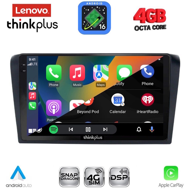 LENOVO LTG 7365_CPA (9inc) MULTIMEDIA TABLET for MAZDA 3 mod. 2003-2008