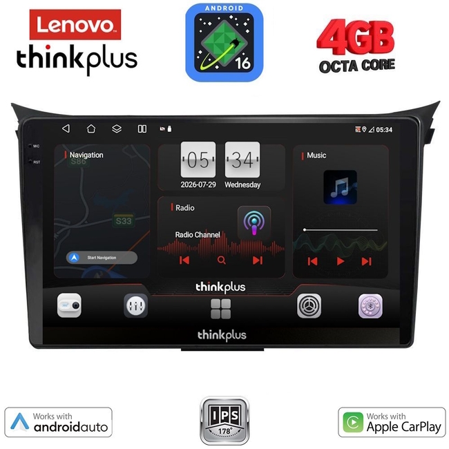 LENOVO LTG 7232_CPA (9inc) MULTIMEDIA TABLET for HYUNDAI i30  mod. 2012-2017