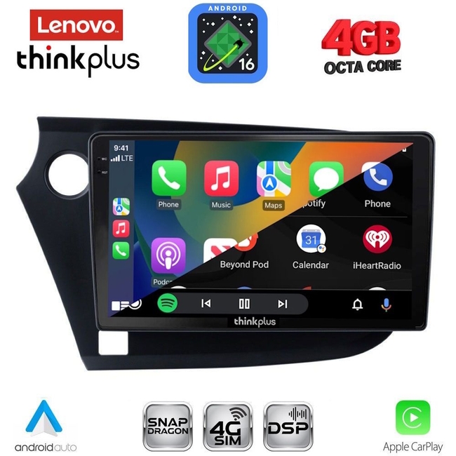 LENOVO LTG 7205_CPA (9inc) MULTIMEDIA TABLET for HONDA INSIGHT mod. 2009-2014