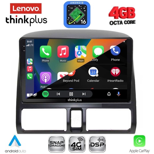 LENOVO LTG 7196_CPA CLIMA (9inc) MULTIMEDIA TABLET for HONDA CRV mod. 1996-2006